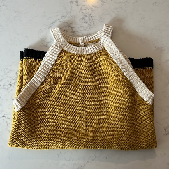 Moth Anthropologie Colorblock Halter Sweater Tank- Women’s Size Medium - Picture 8 of 10